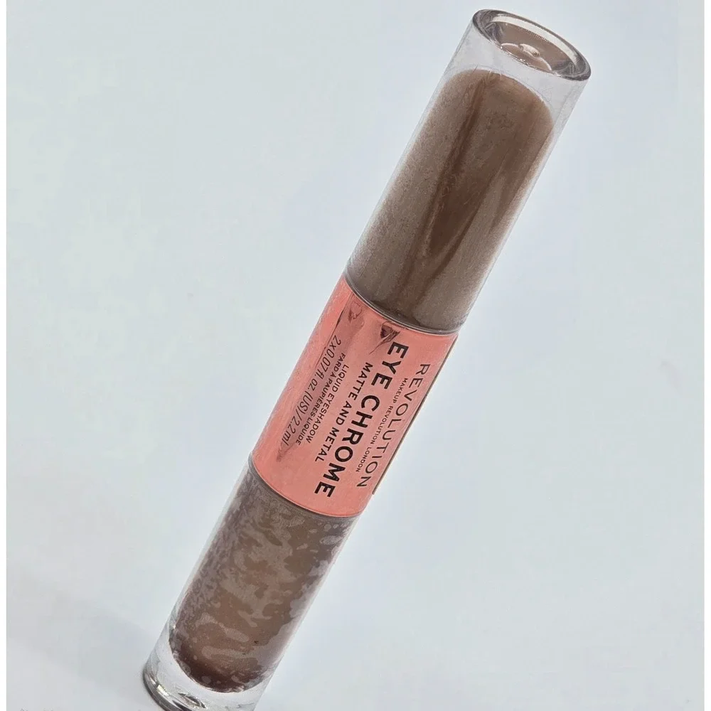 Makeup Revolution Eye Chrome Dream Matte & Metal Liquid Eyeshadow 2x0.07 oz NEW